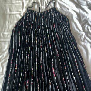 Farm Rio V-Neck Sequin Slip Maxi Dress Size Medium